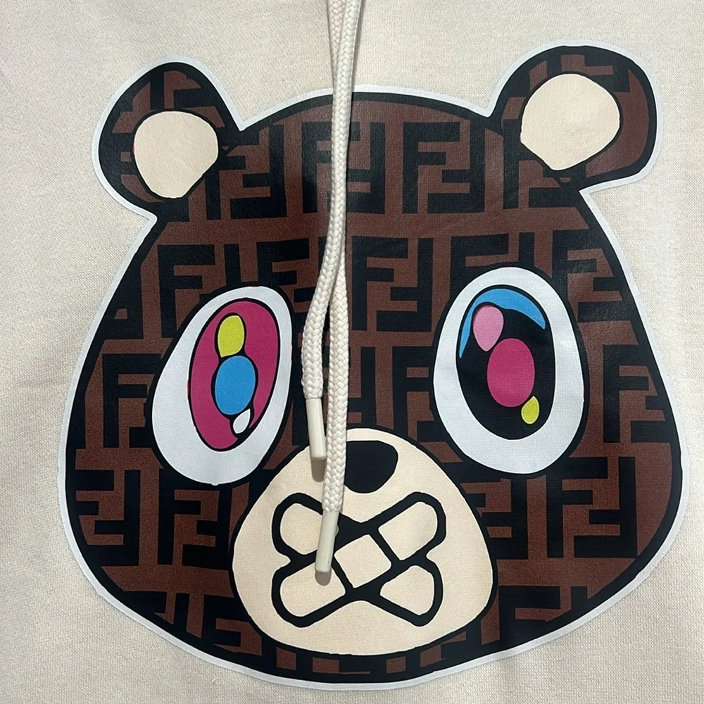 Fendi Novelty Teddy Bear Hoodie, Size Small - Picture 2 of 8